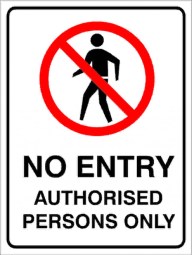 no entry